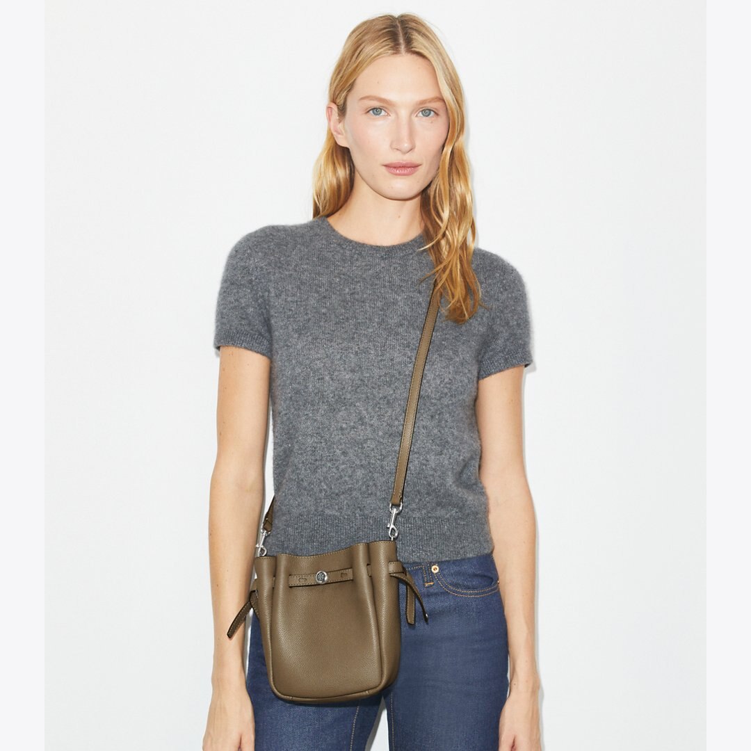 Tory Burch Small Romy Crossbody Wild Mushroom