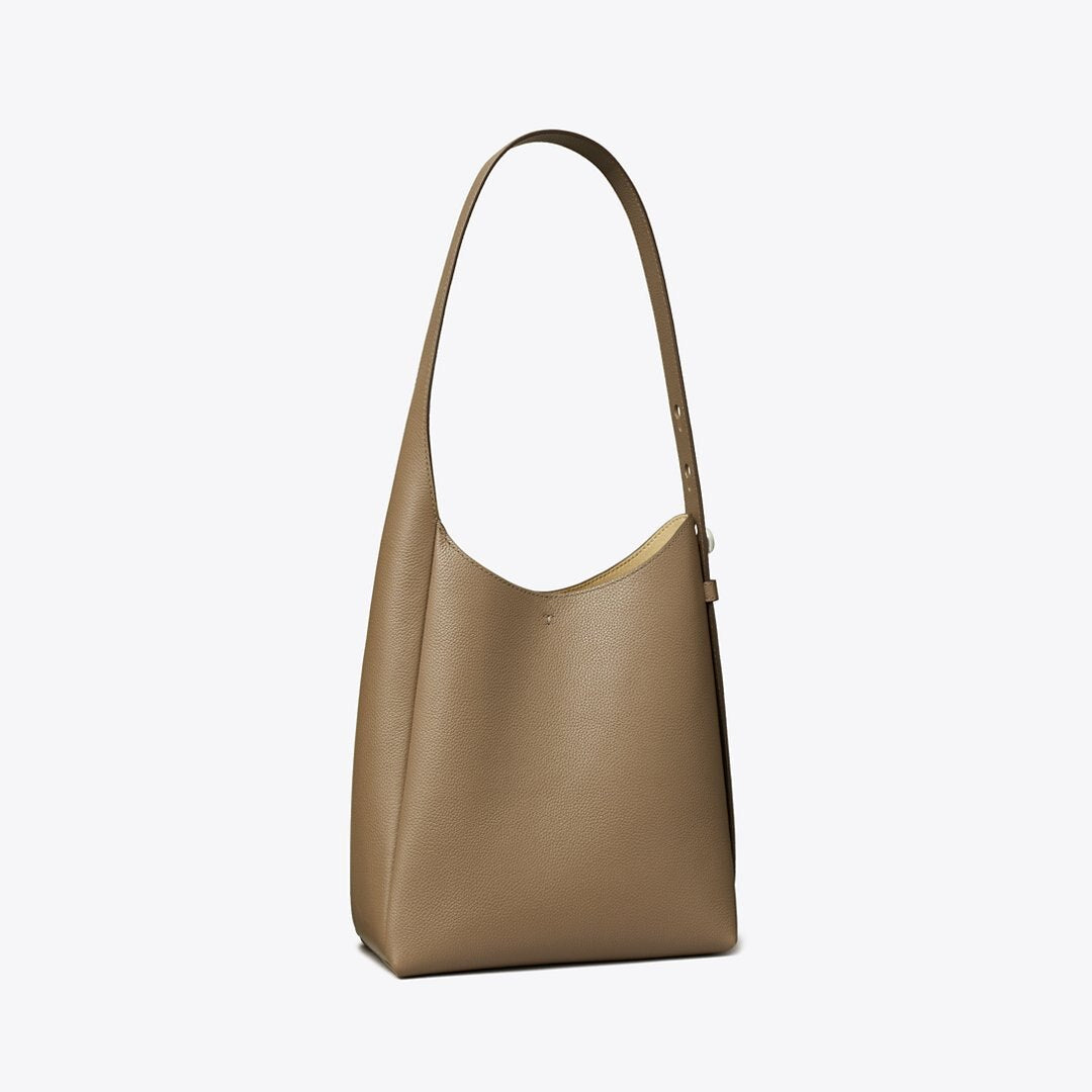 Tory Burch Small Romy Hobo Bag Wild Mushroom