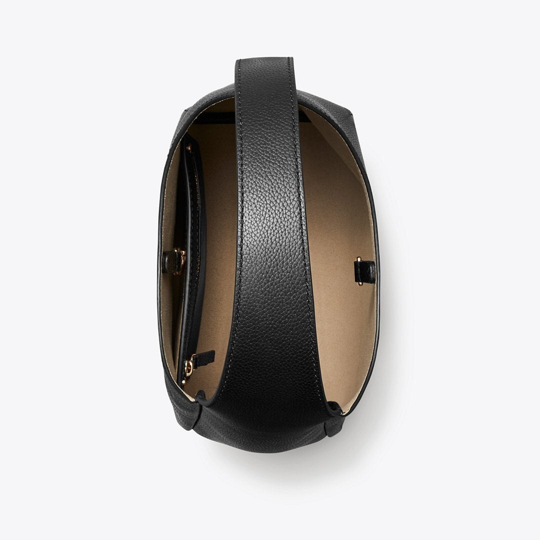 Tory Burch Small Romy Hobo Bag Black