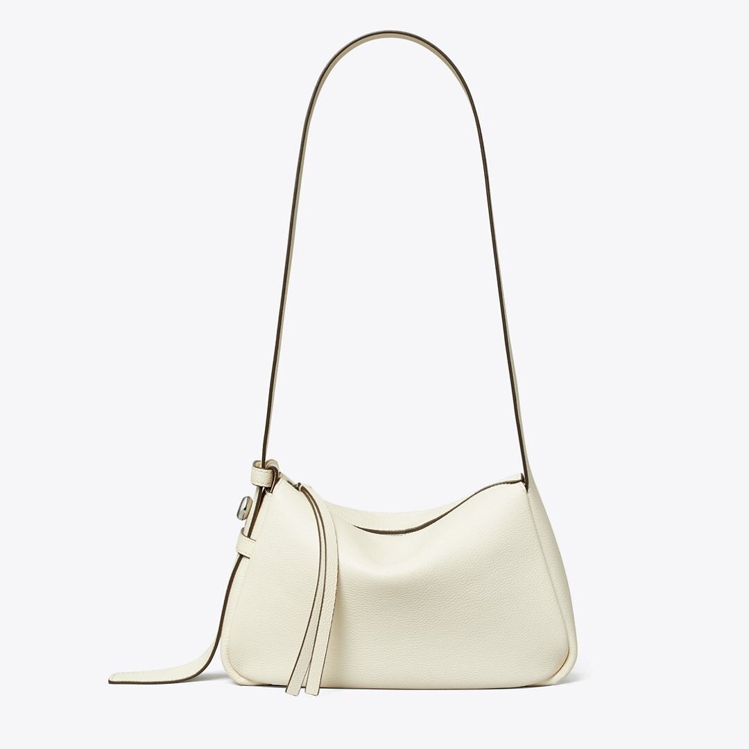 Tory Burch Small Romy Shoulder Bag Light Cream