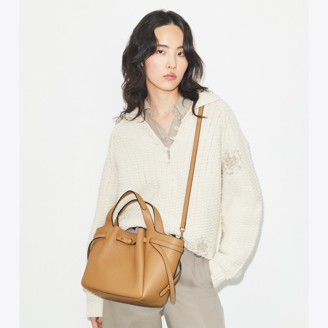 Tory Burch Small Romy Tote Tiramisu