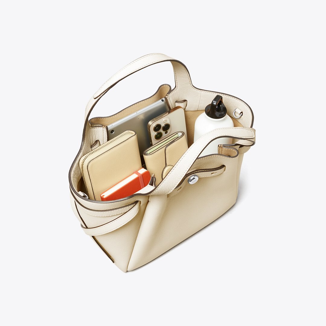 Tory Burch Small Romy Tote Light Cream