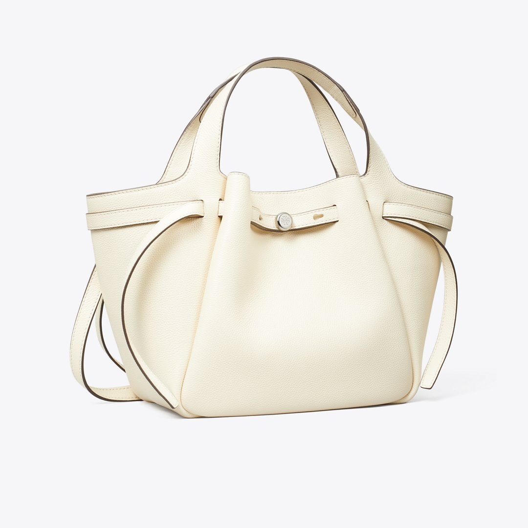 Tory Burch Small Romy Tote Light Cream