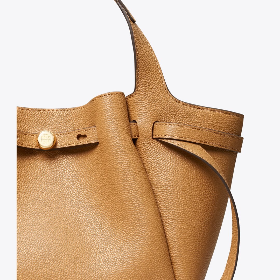 Women's Tory Burch Small Romy Tote Tiramisu, worn