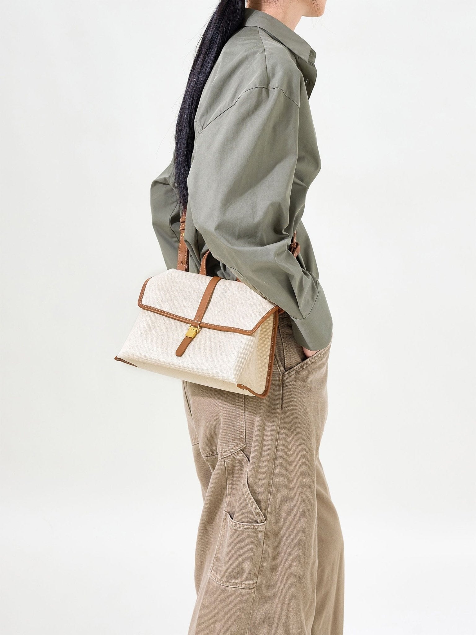 Songmont Small Shan Satchel Bag Canvas