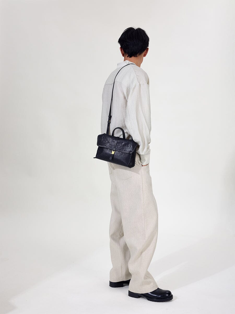 Songmont Small Shan Satchel Bag Onyx