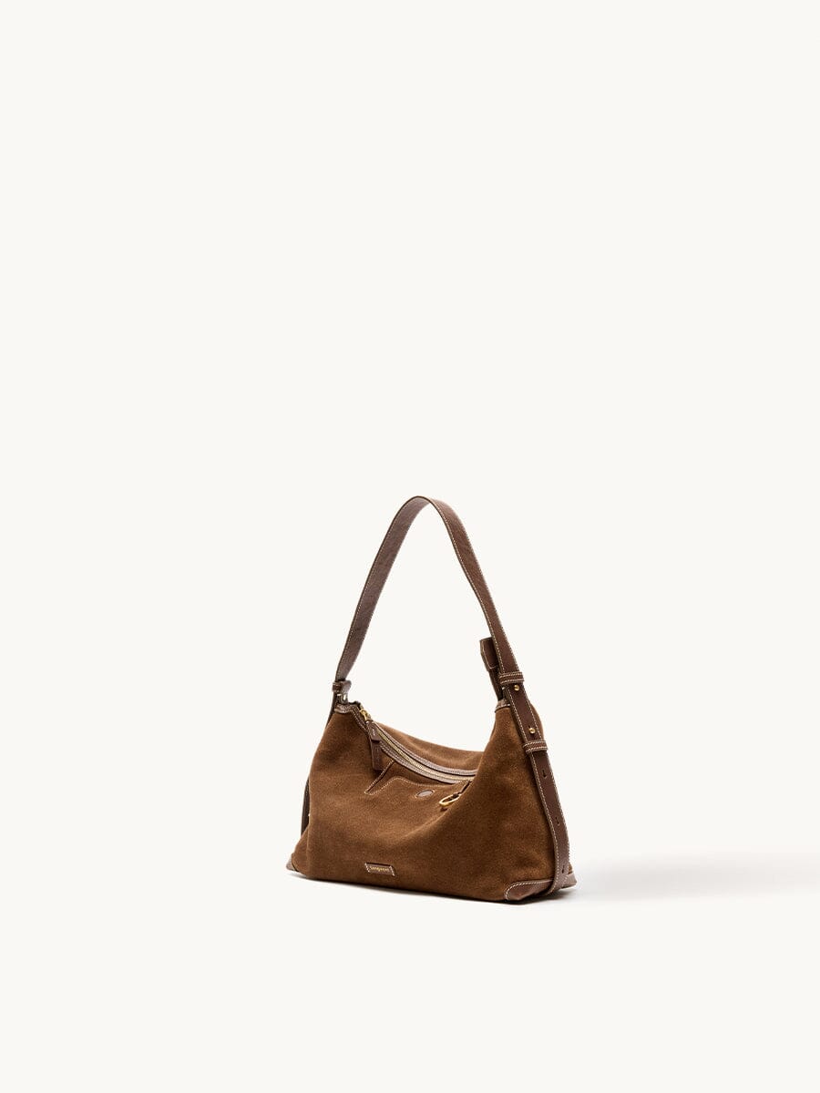 Songmont Small Yore Hobo Bag (Minimal Version) Sandal Suede