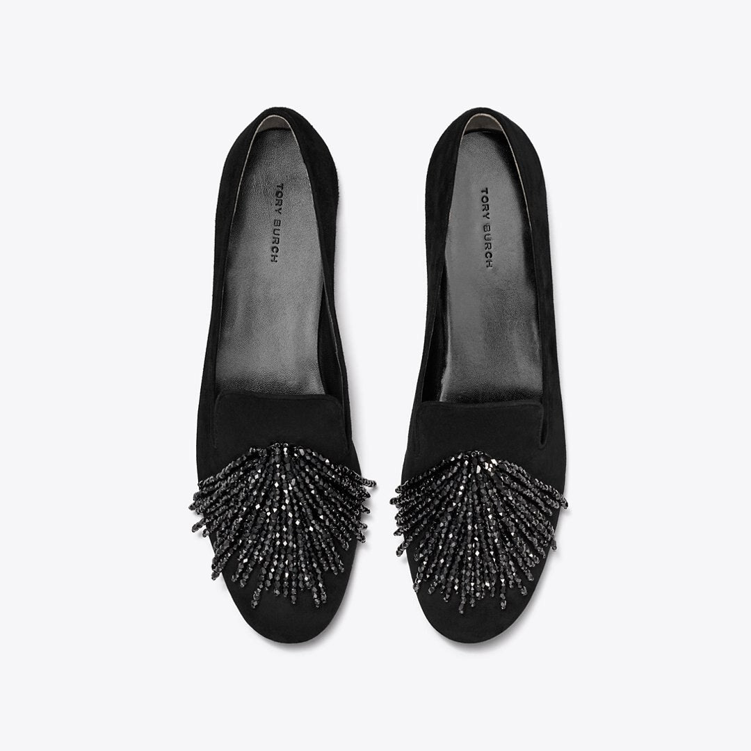 Tory Burch Smoking Slipper PERFECT BLACK