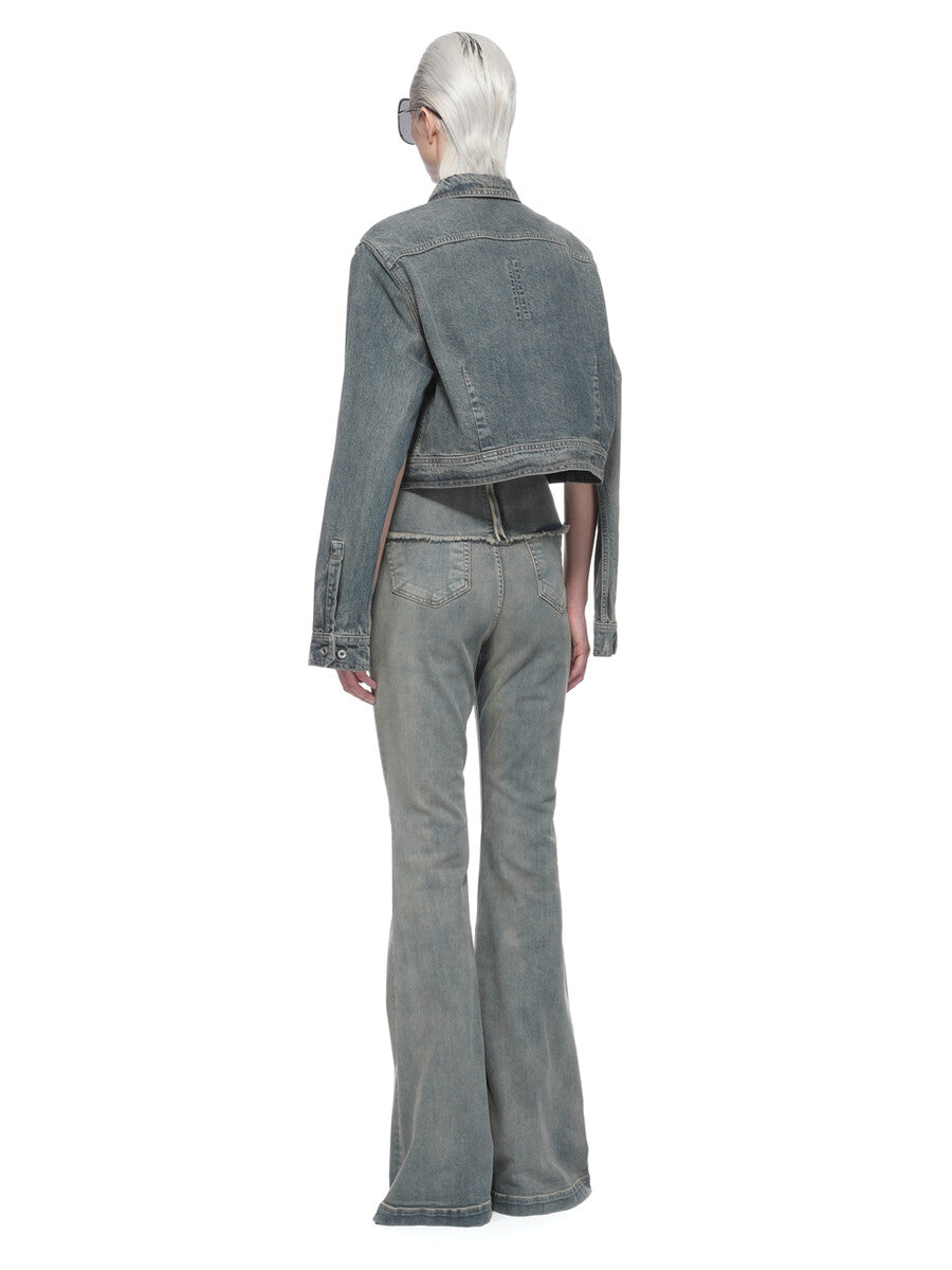 Rick Owens Cape Sleeve Cropped Outershirt