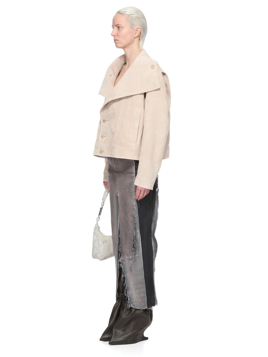 Rick Owens Denim Sliced Skirt