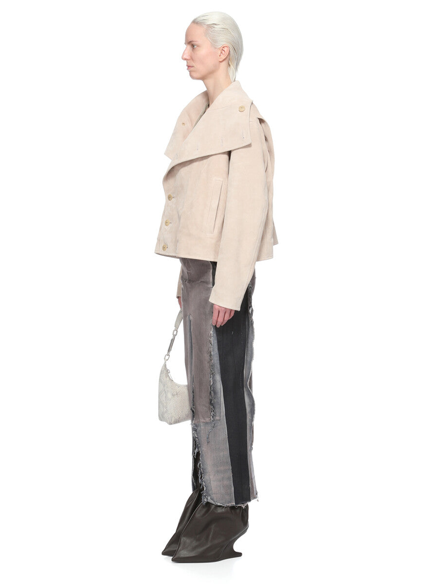 Rick Owens Denim Sliced Skirt