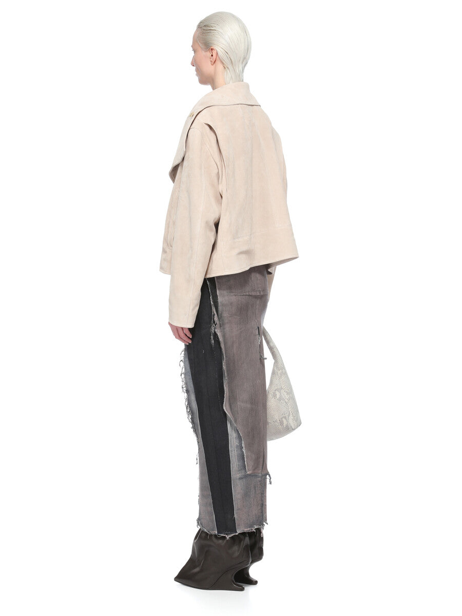 Rick Owens Denim Sliced Skirt