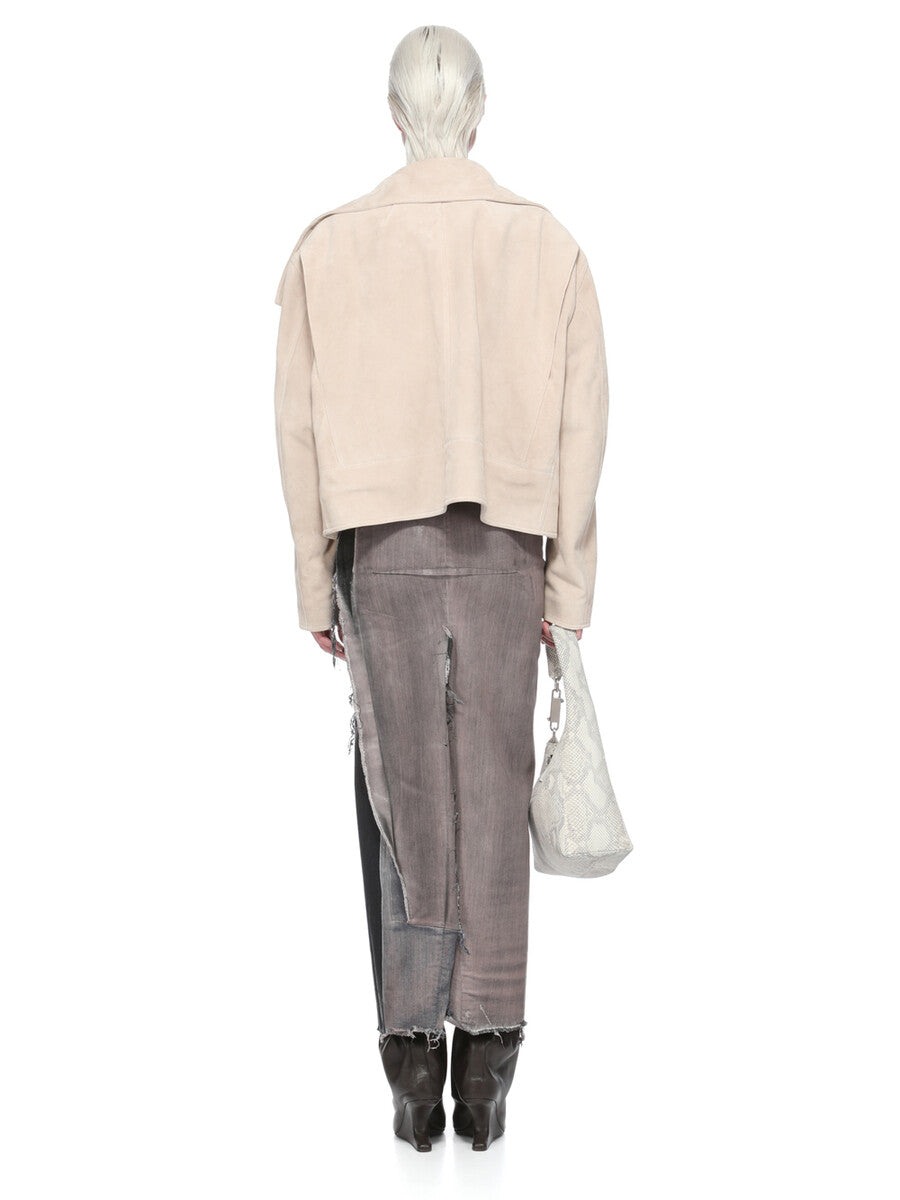 Rick Owens Denim Sliced Skirt