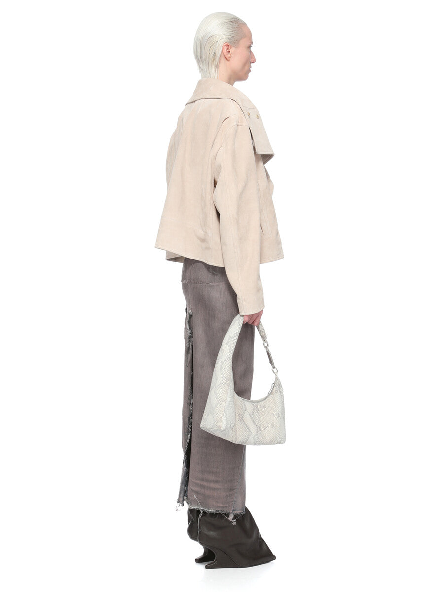 Rick Owens Denim Sliced Skirt