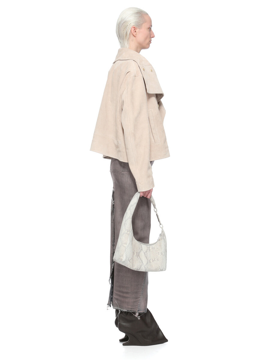 Rick Owens Denim Sliced Skirt