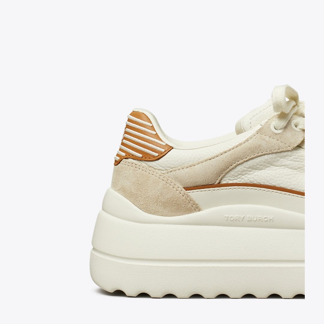 Tory Burch Stage Sneaker BLANC / PRALINE / TOASTED SOUFFLE
