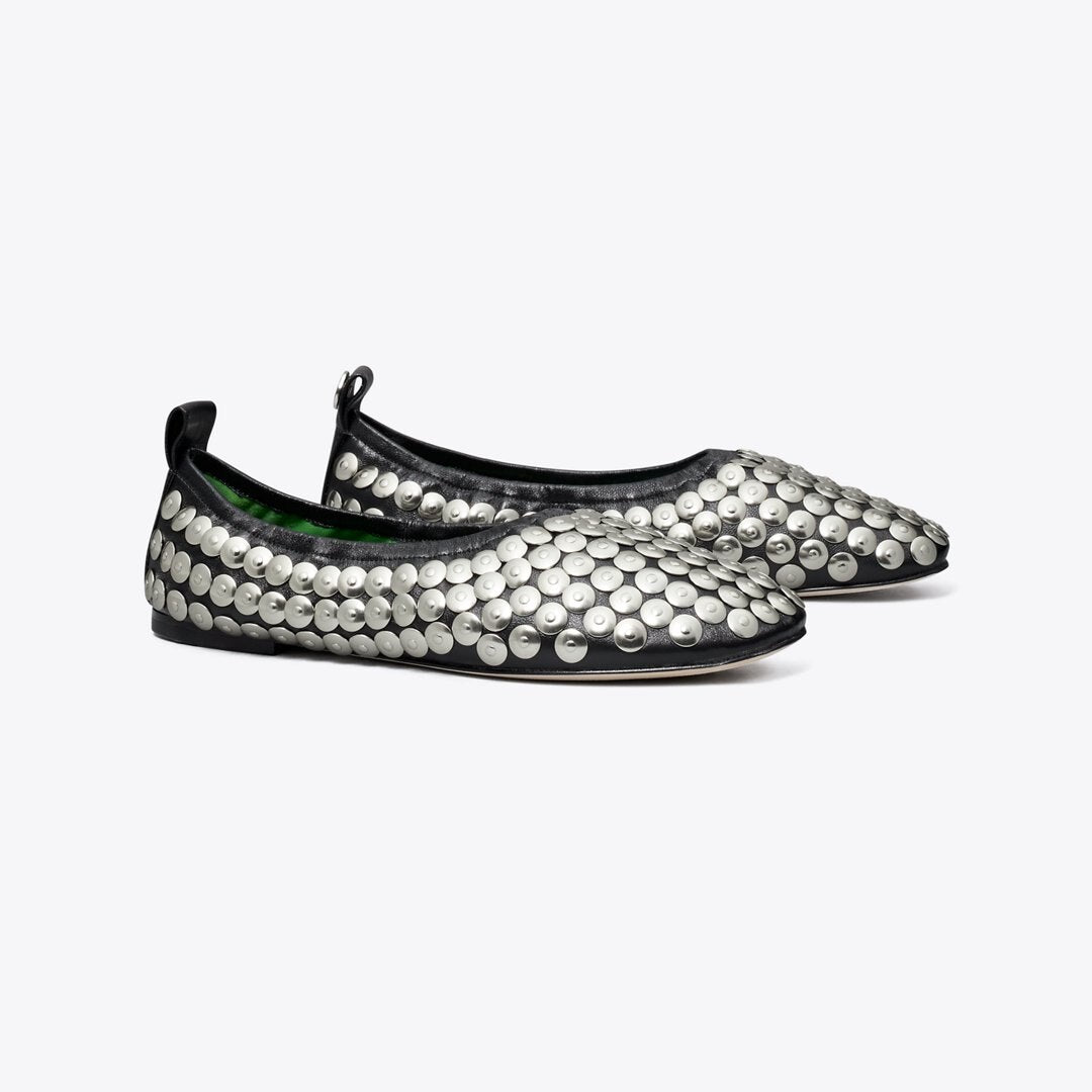 Tory Burch Studded Ballet PERFECT BLACK