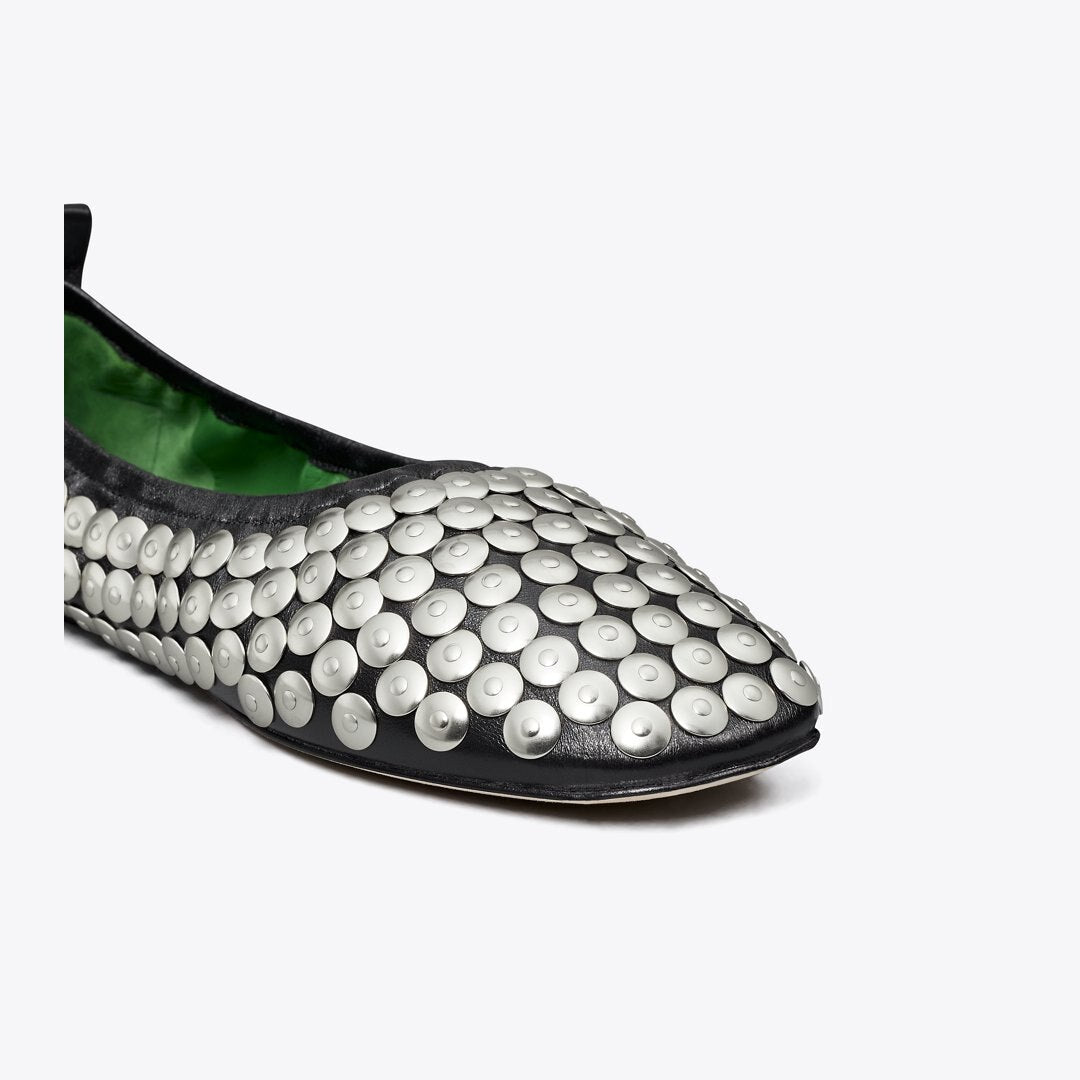 Tory Burch Studded Ballet PERFECT BLACK