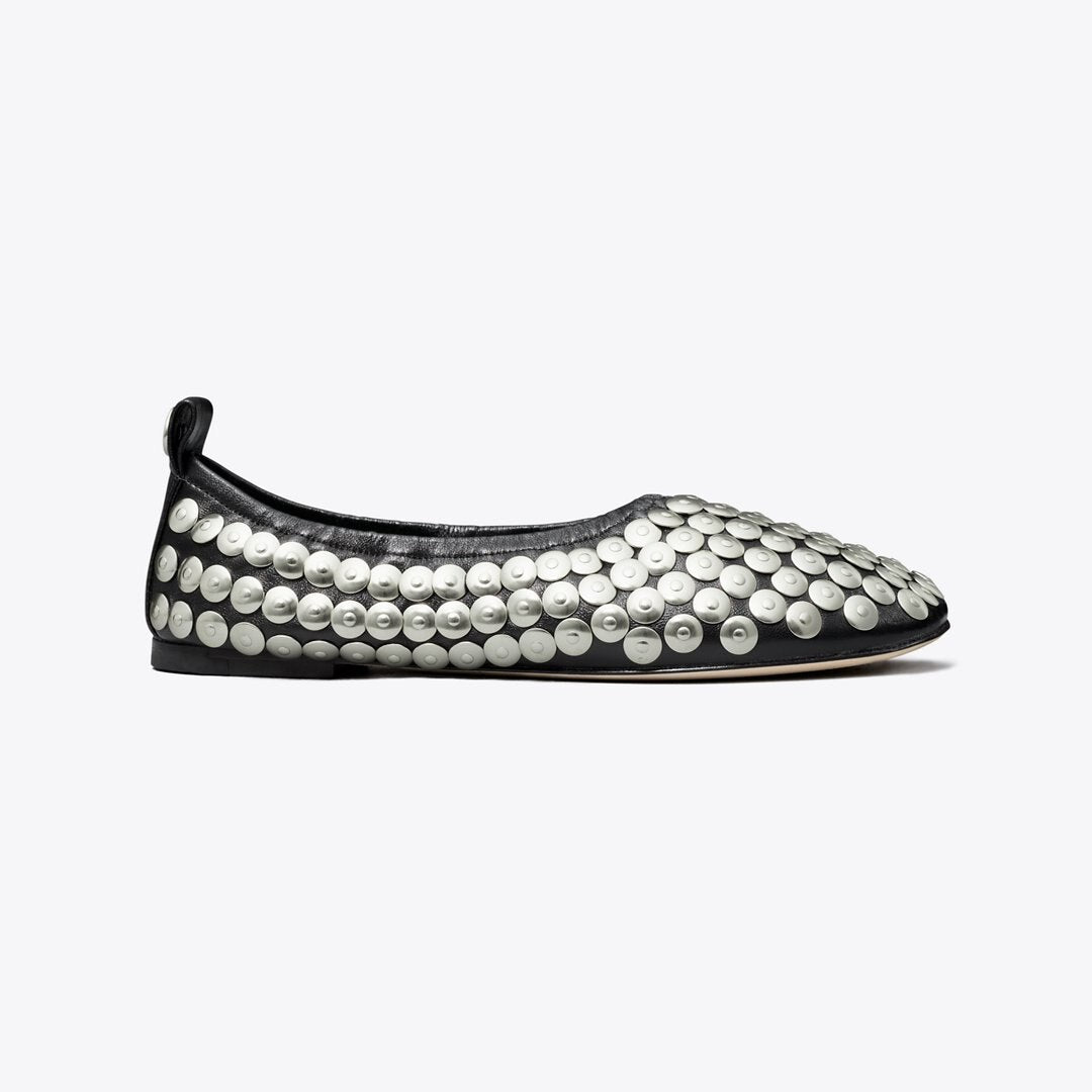 Tory Burch Studded Ballet PERFECT BLACK