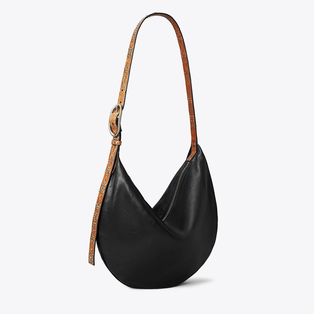Tory Burch Studded Balloon Bag Black