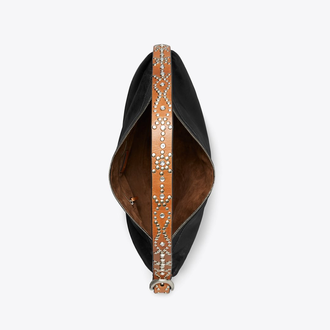 Tory Burch Studded Balloon Bag Black