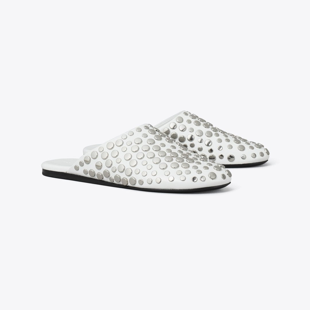 Tory Burch Studded Mule CLOUD / SILVER