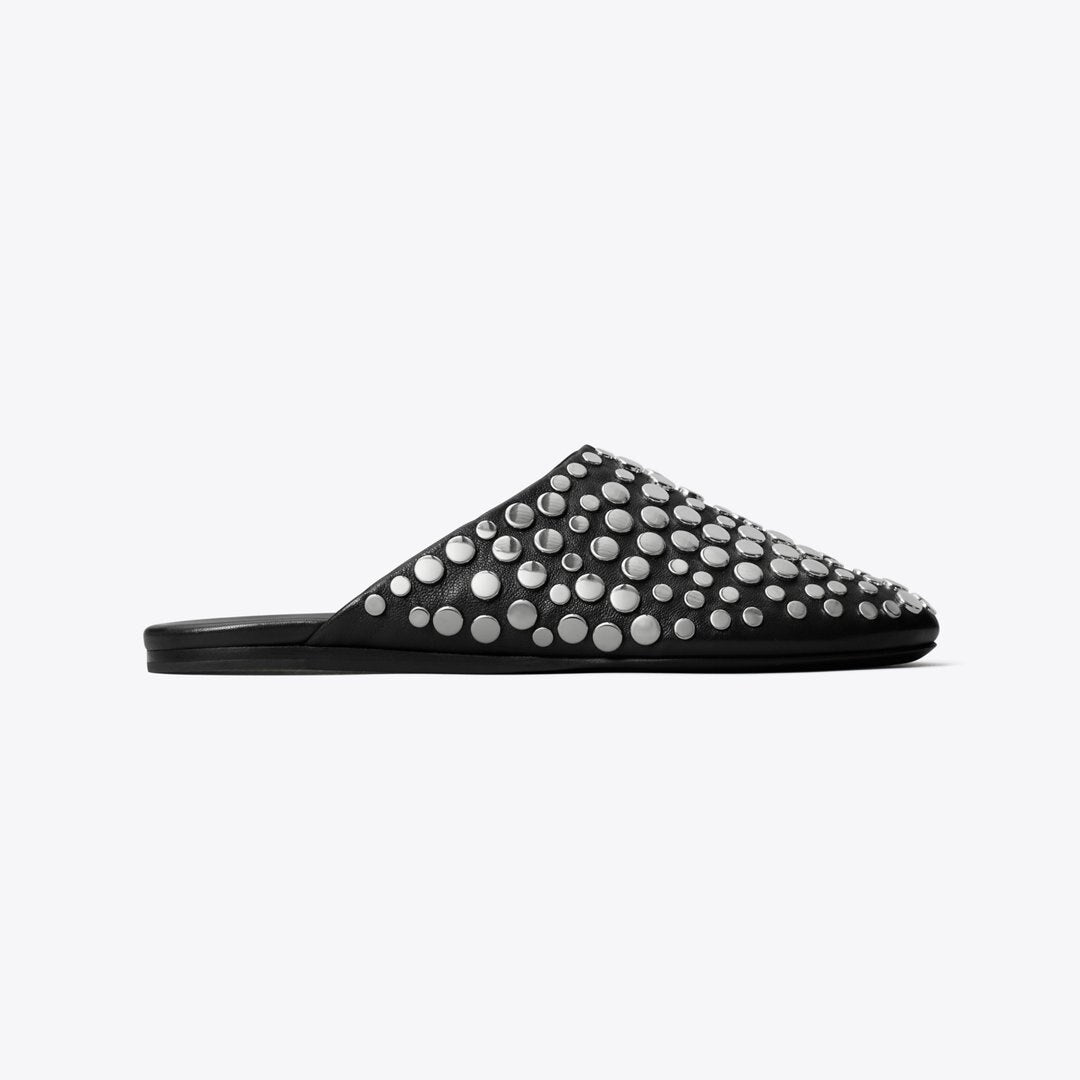 Tory Burch Studded Mule PERFECT BLACK / SILVER