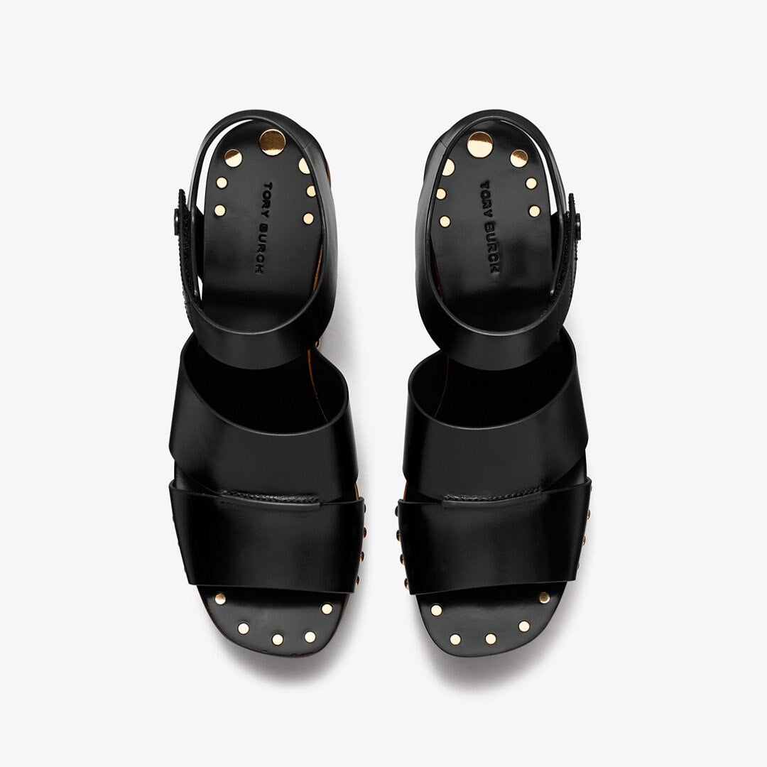 Tory Burch Studded Platform Wedge PERFECT BLACK