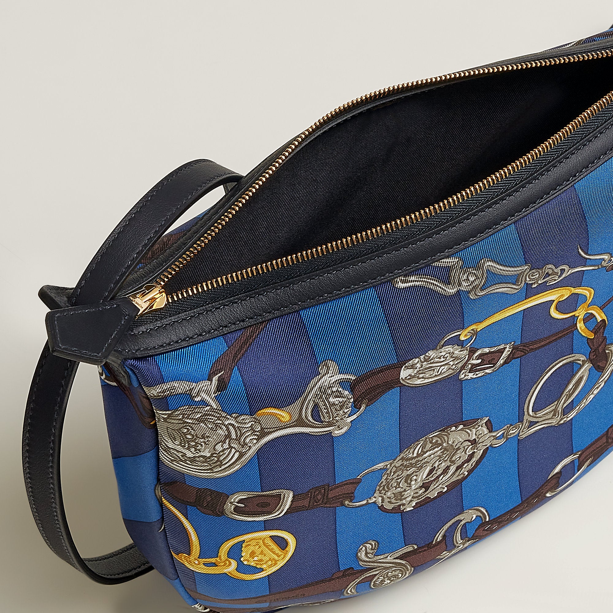 Hermes Sursoie To Go Pouch Bleu Zellige