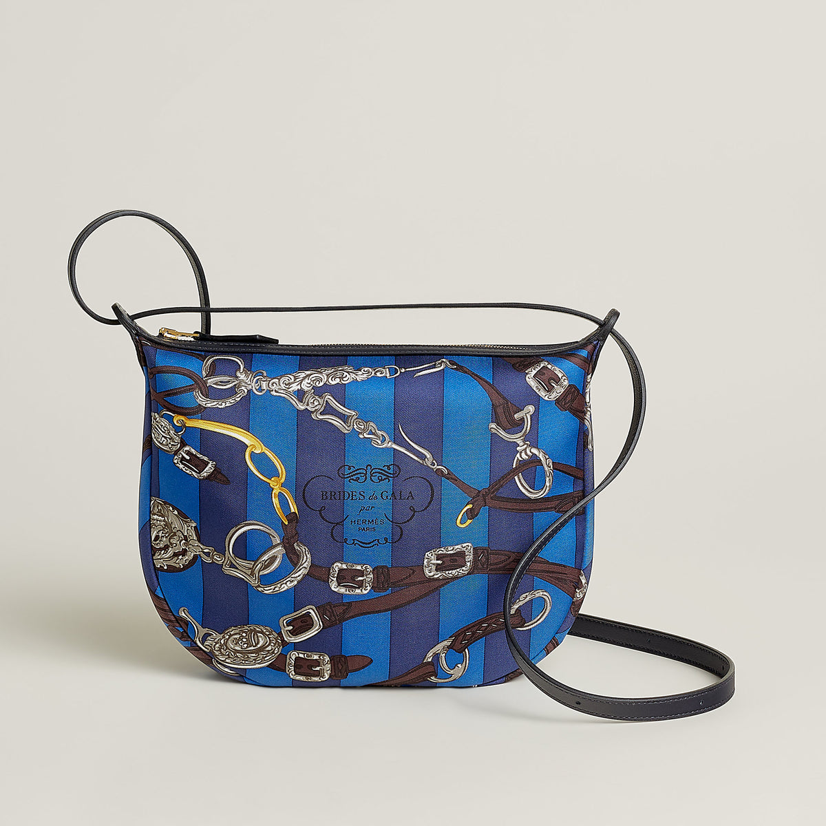 Hermes Sursoie To Go Pouch Bleu Zellige