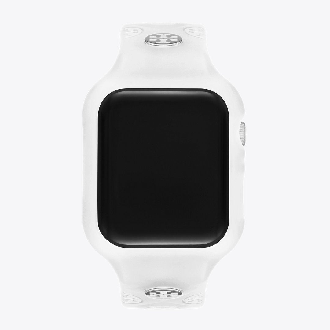 Tory Burch T Monogram Band for Apple Watch WHITE