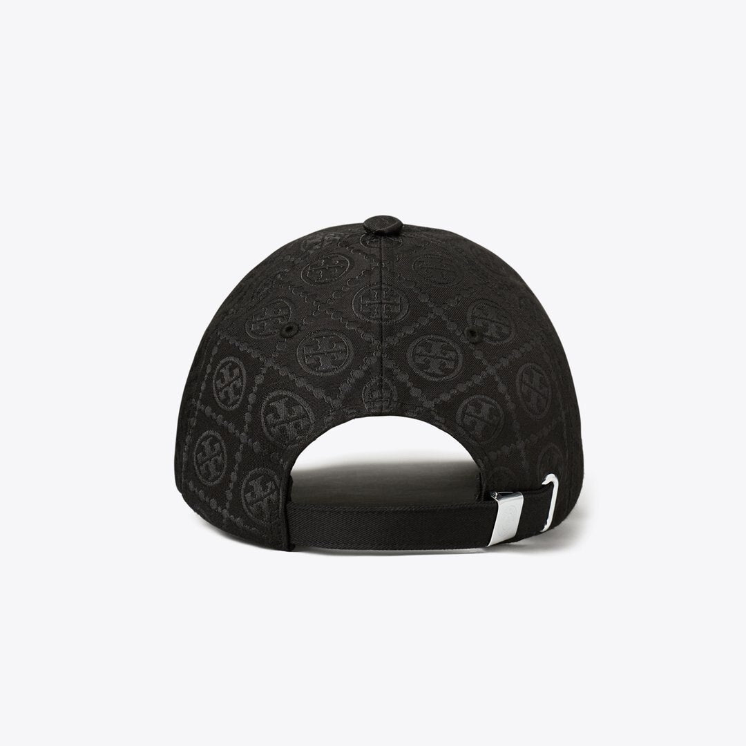 Tory Burch T Monogram Baseball Cap Black