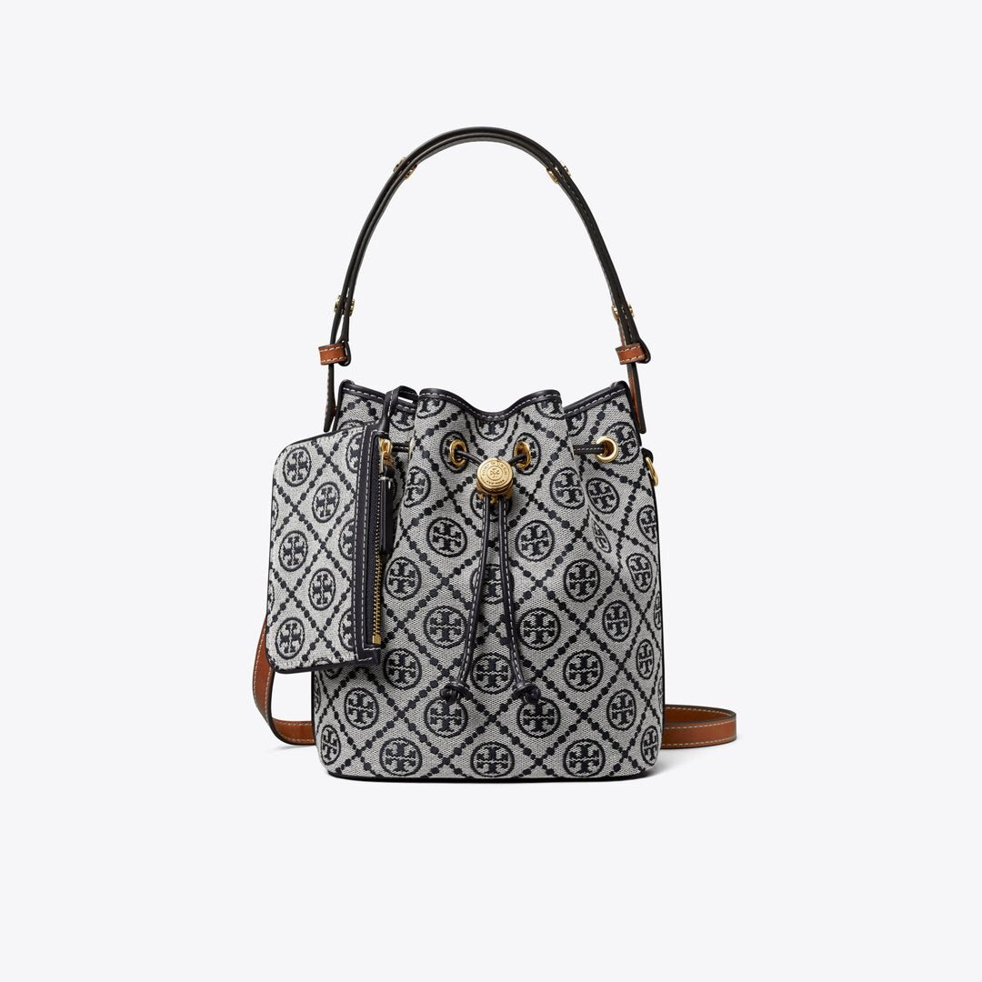 Tory Burch T Monogram Bucket Bag Tory Navy