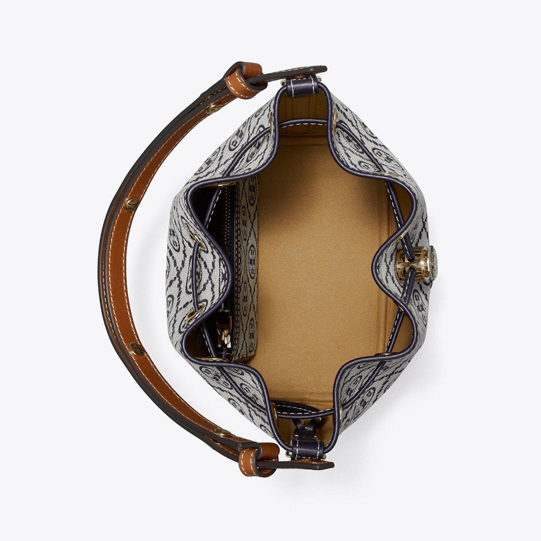 Tory Burch T Monogram Bucket Bag Tory Navy