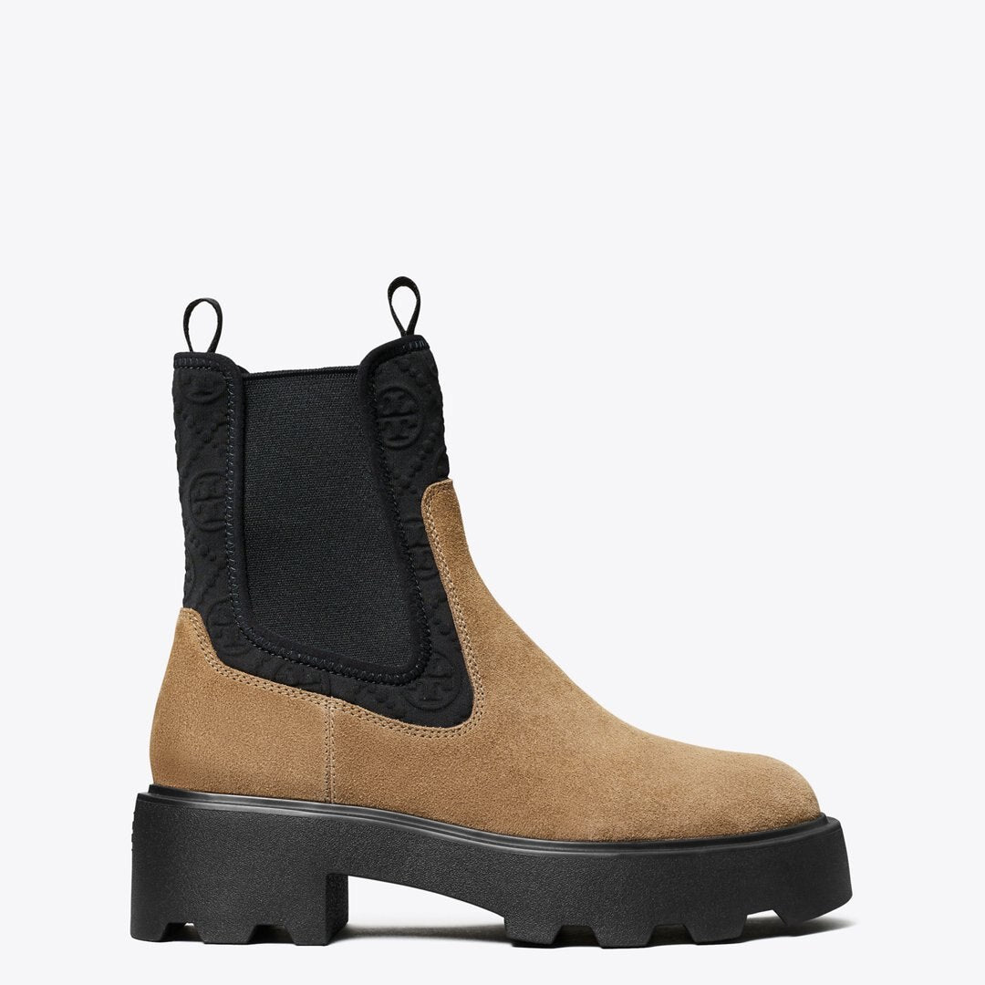 Tory Burch T Monogram Chelsea Lug Boot RIVER ROCK