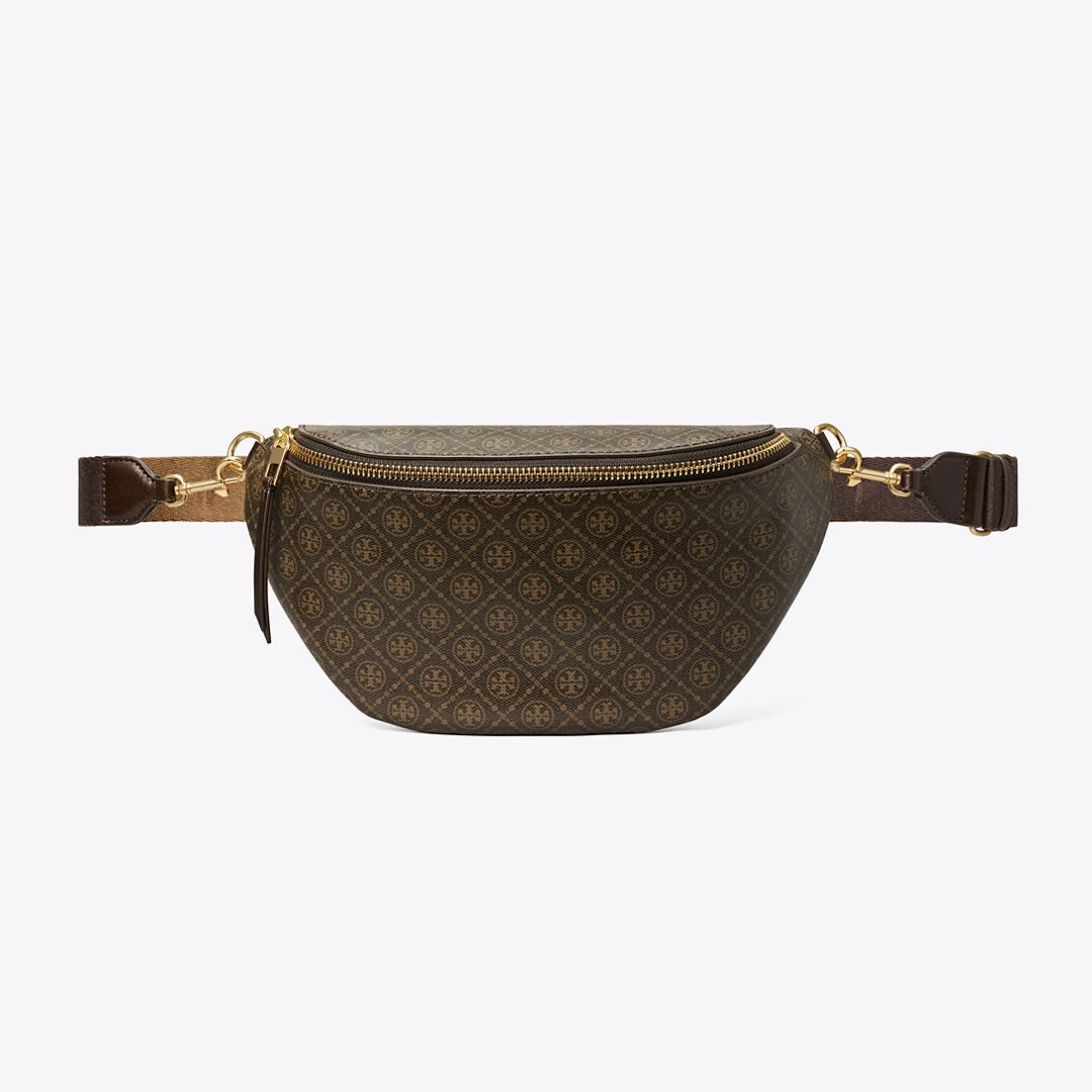 Tory Burch T Monogram Coated Canvas Belt Bag French Press