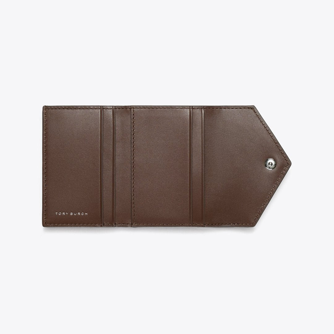 Tory Burch T Monogram Contrast Embossed Small Envelope Wallet Tory Navy / John Coco