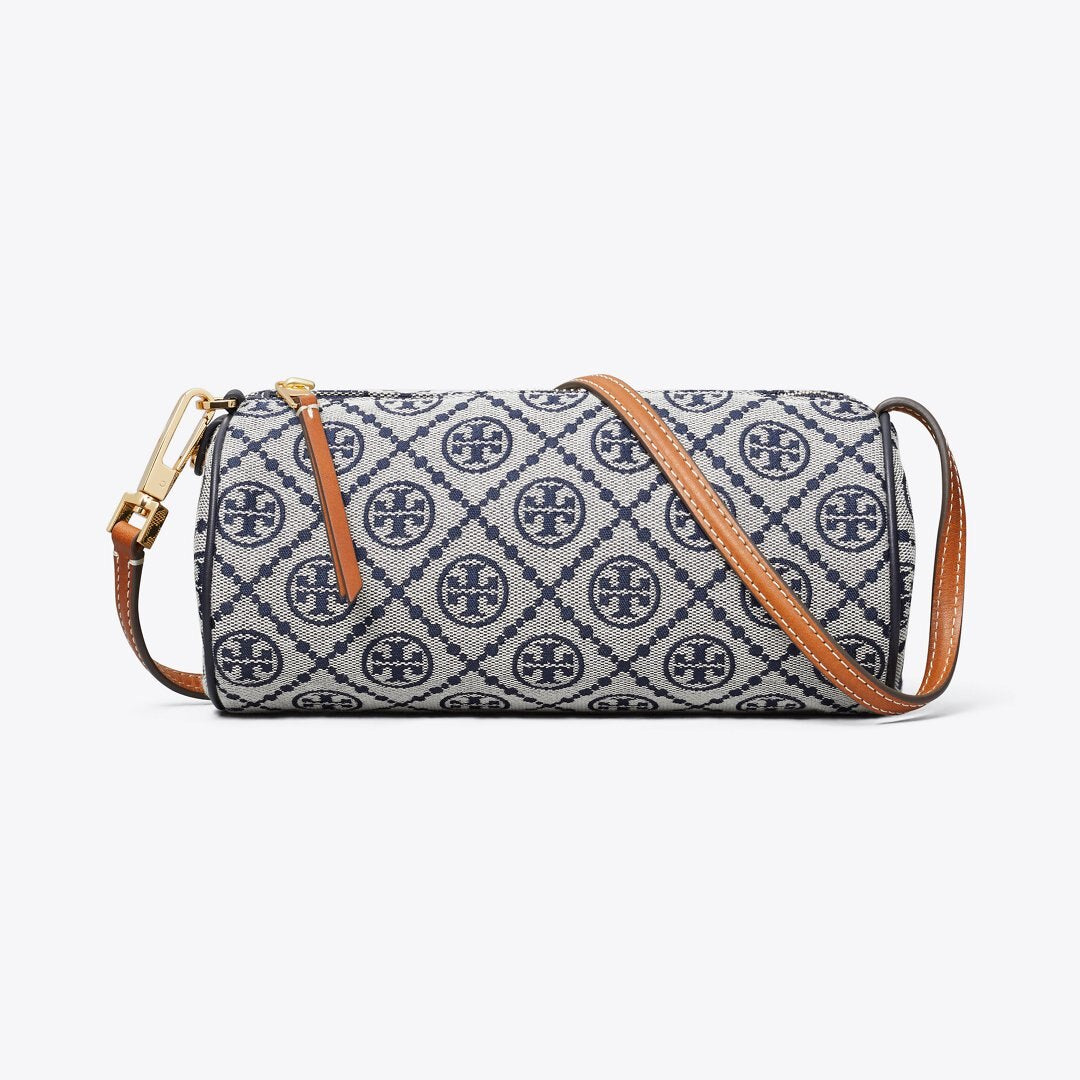 Tory Burch T Monogram Cylinder Bag Tory Navy