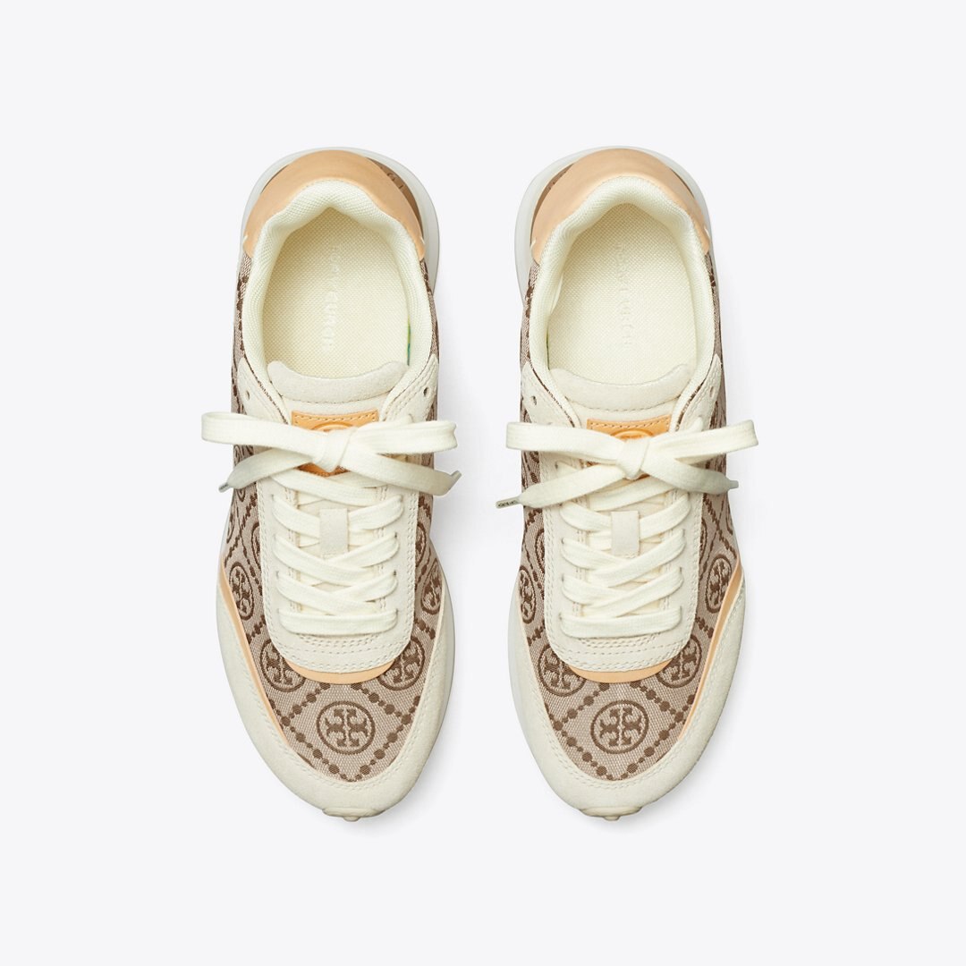 Tory Burch T Monogram Destiny Trainer HAZEL / RIVER ROCK