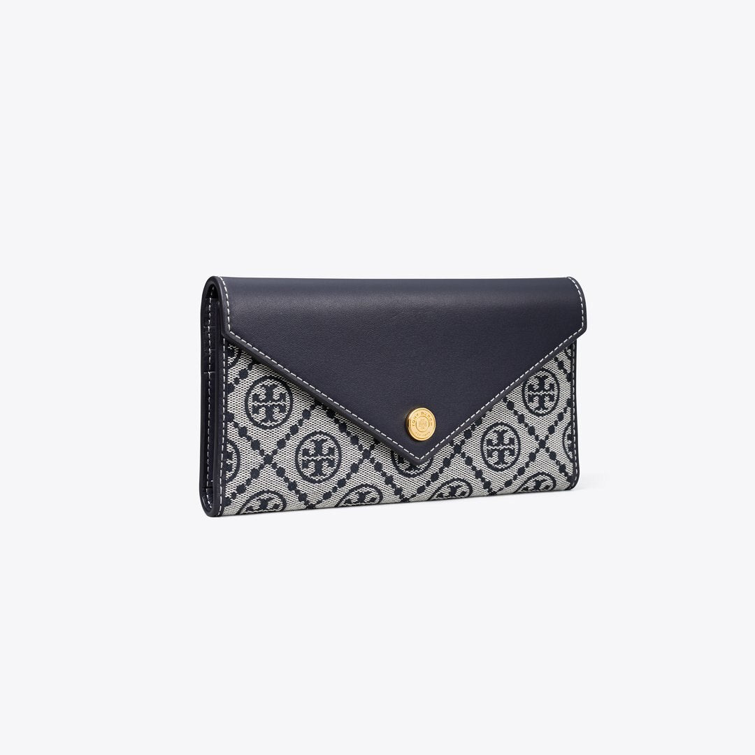 Tory Burch T Monogram Envelope Wallet Tory Navy