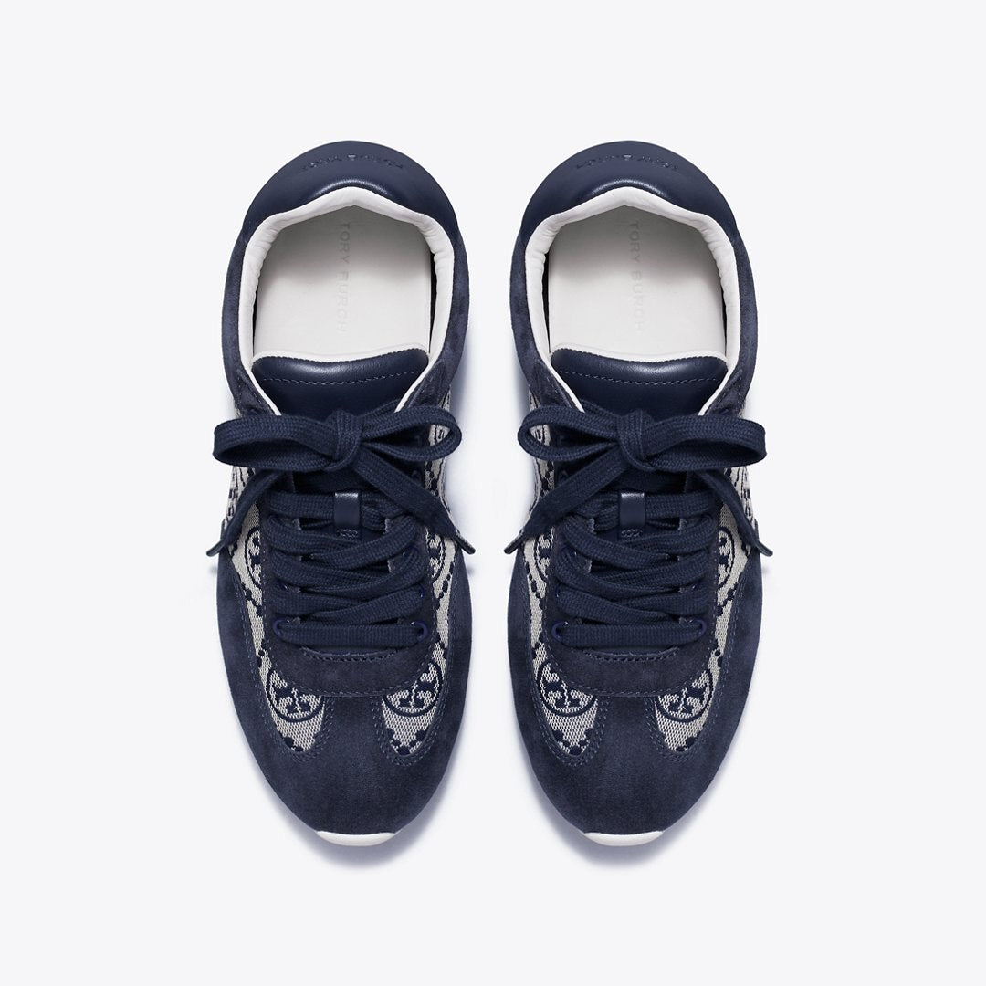 Tory Burch T Monogram Field Sneaker NAVY T MONOGRAM / NEW NAVY / NEW NAVY