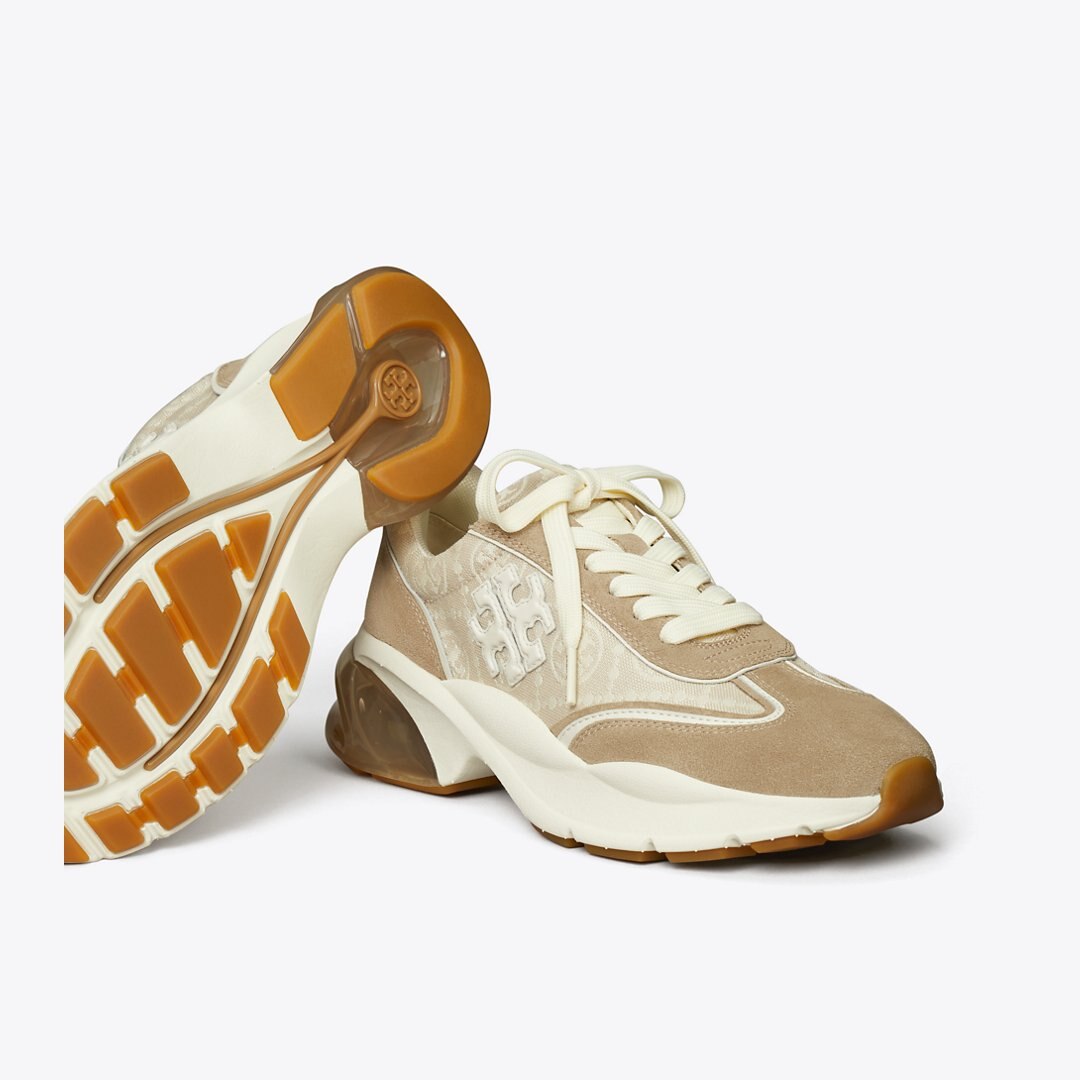 Tory Burch T Monogram Good Luck Trainer BIRCH / AVOLA