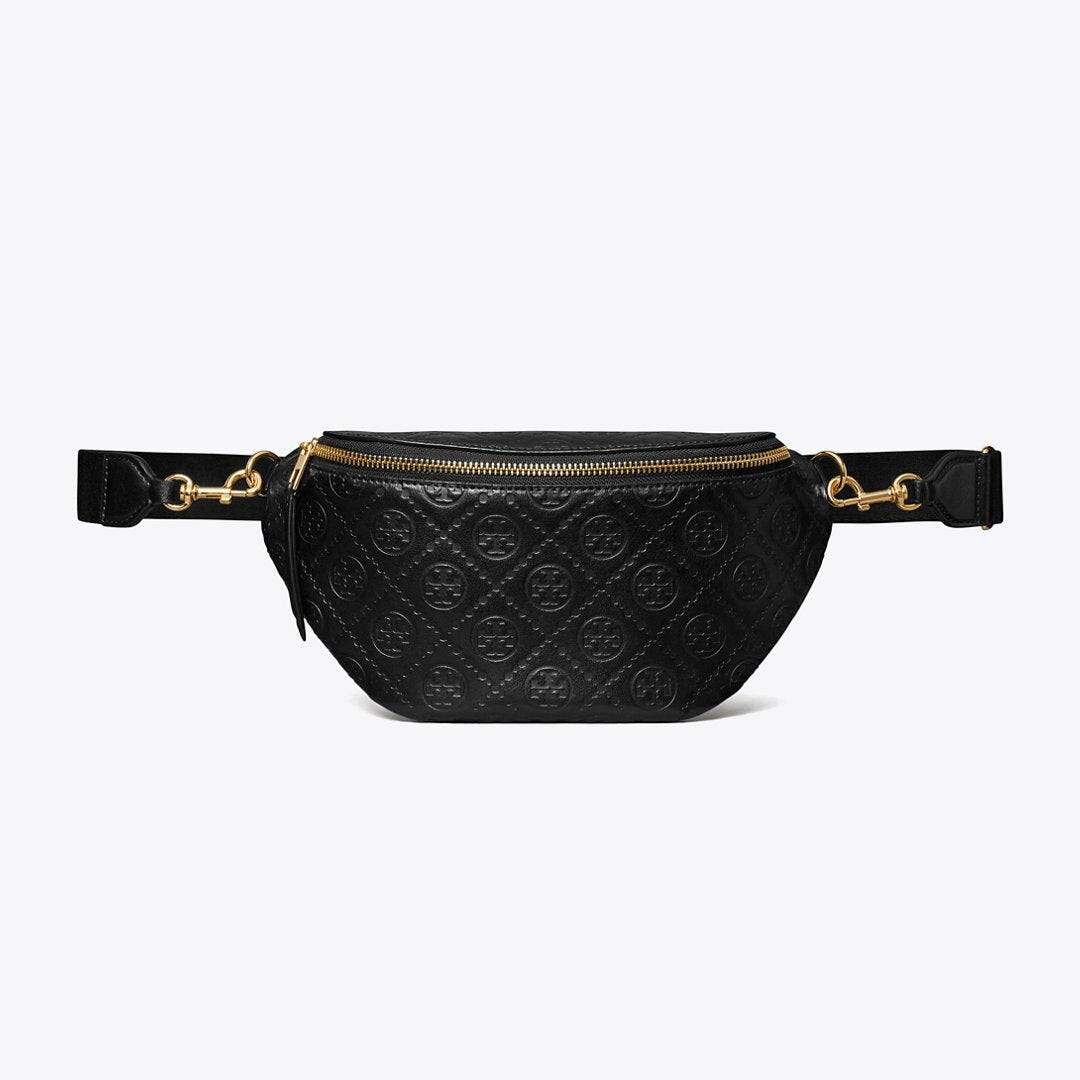 Tory Burch T Monogram Leather Belt Bag Black