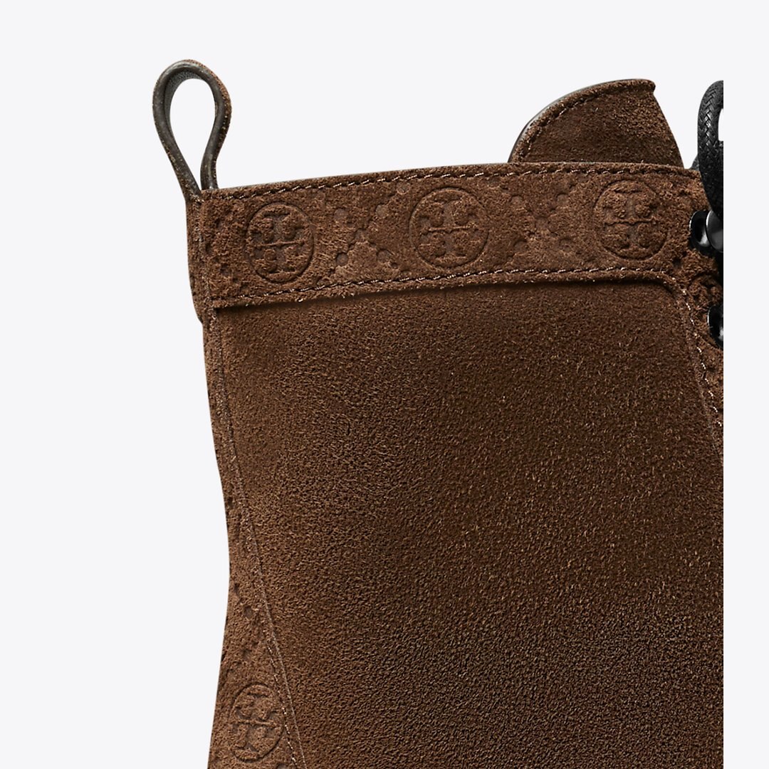 Tory Burch T Monogram Lug Boot COCOA