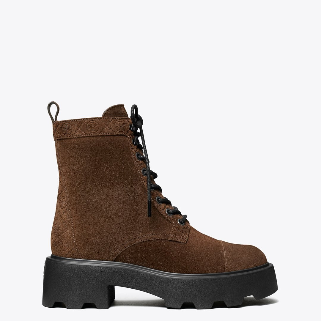 Tory Burch T Monogram Lug Boot COCOA