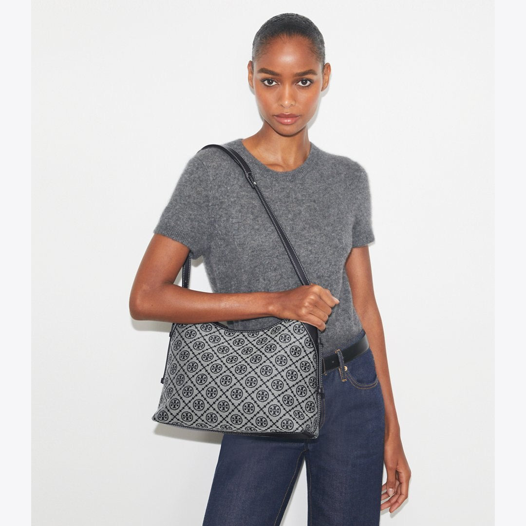 Tory Burch T Monogram Messenger Tory Navy