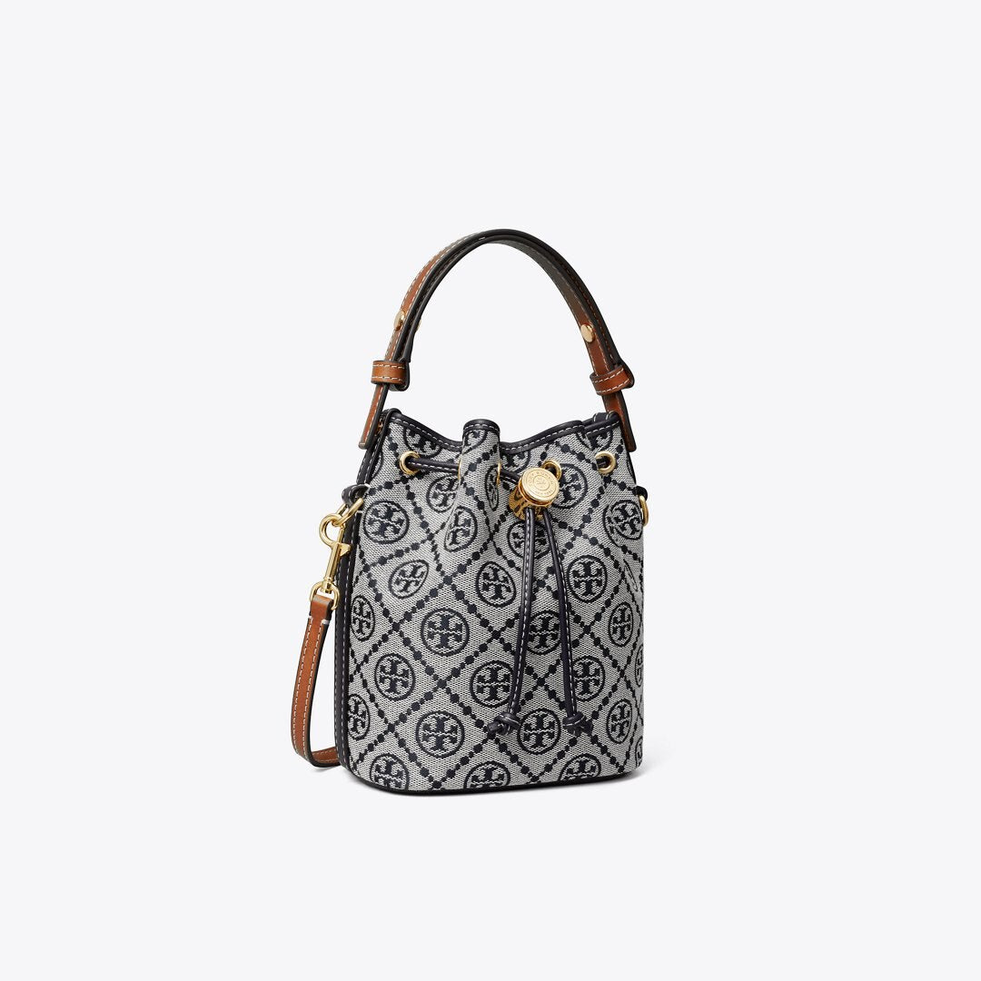 Tory Burch T Monogram Mini Bucket Bag Tory Navy