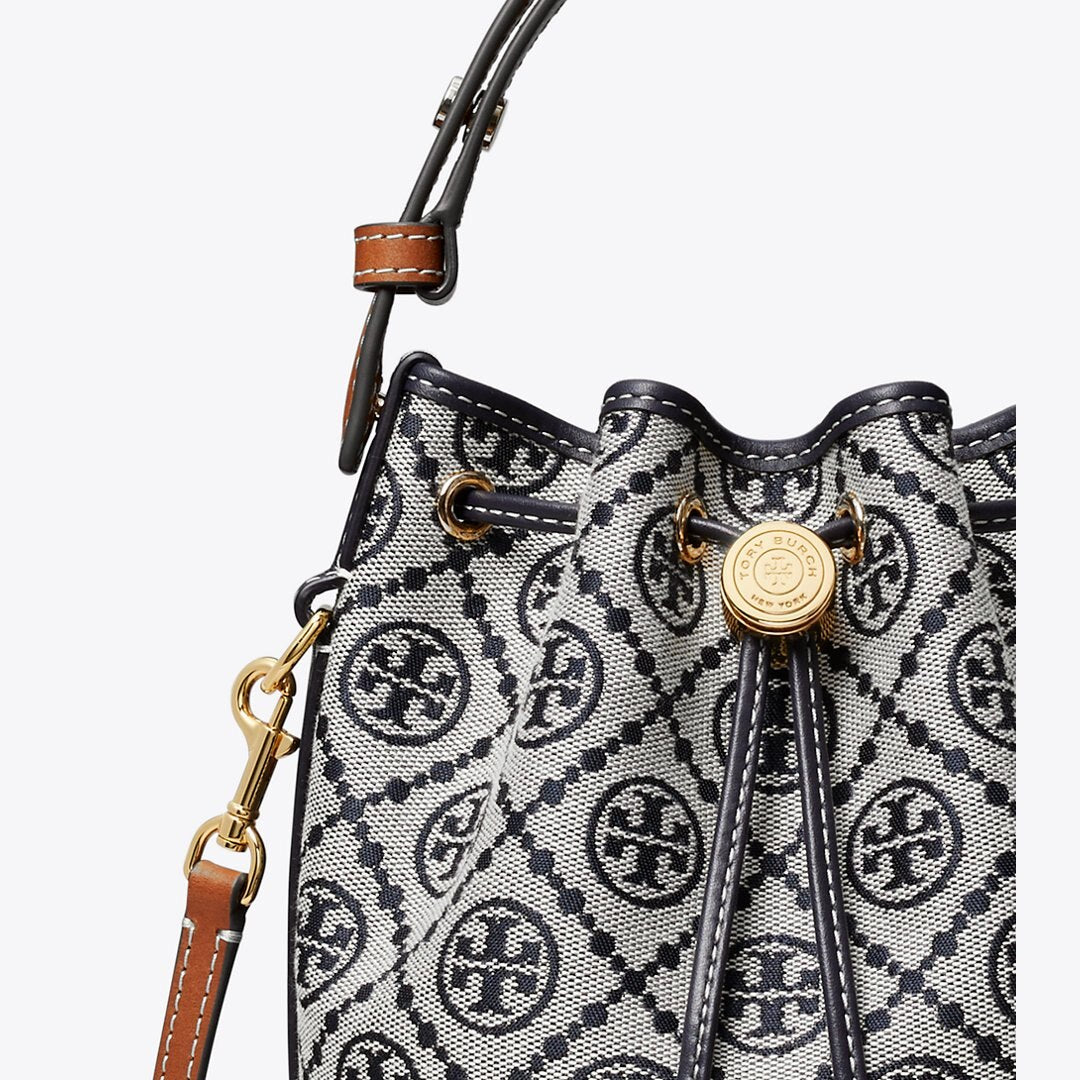 Tory Burch T Monogram Mini Bucket Bag Tory Navy