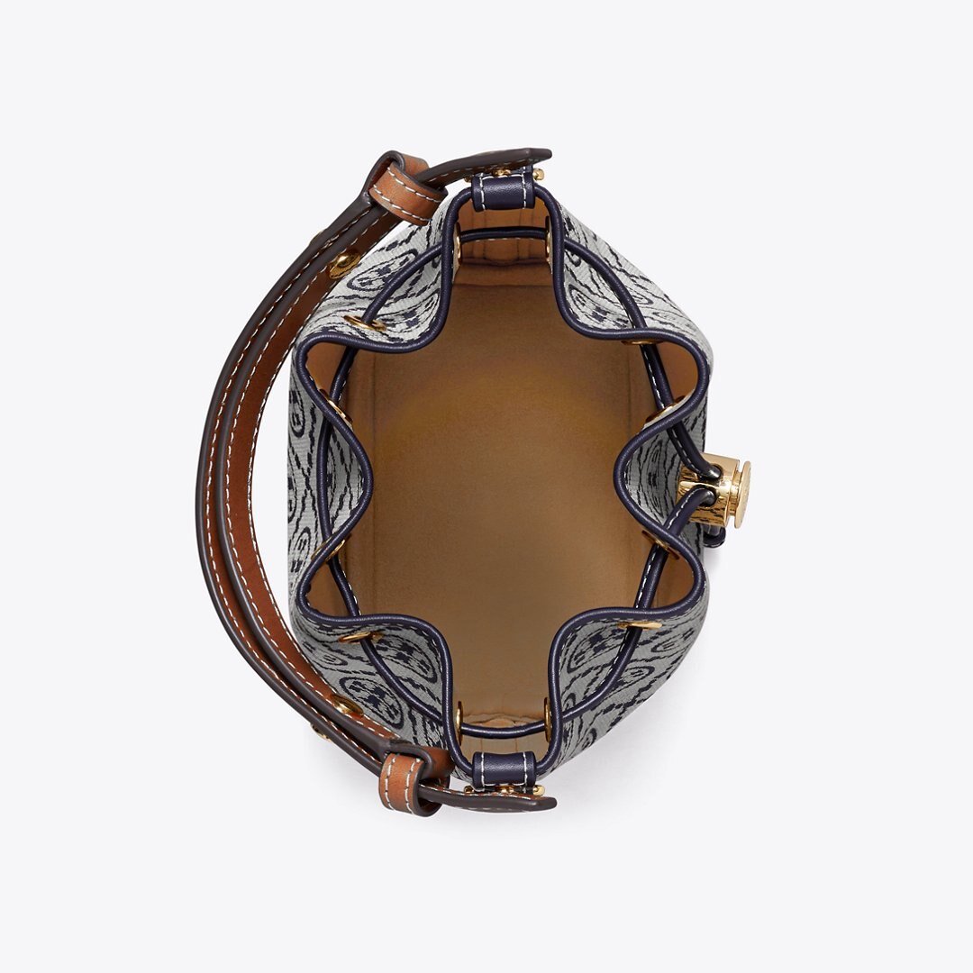 Tory Burch T Monogram Mini Bucket Bag Tory Navy