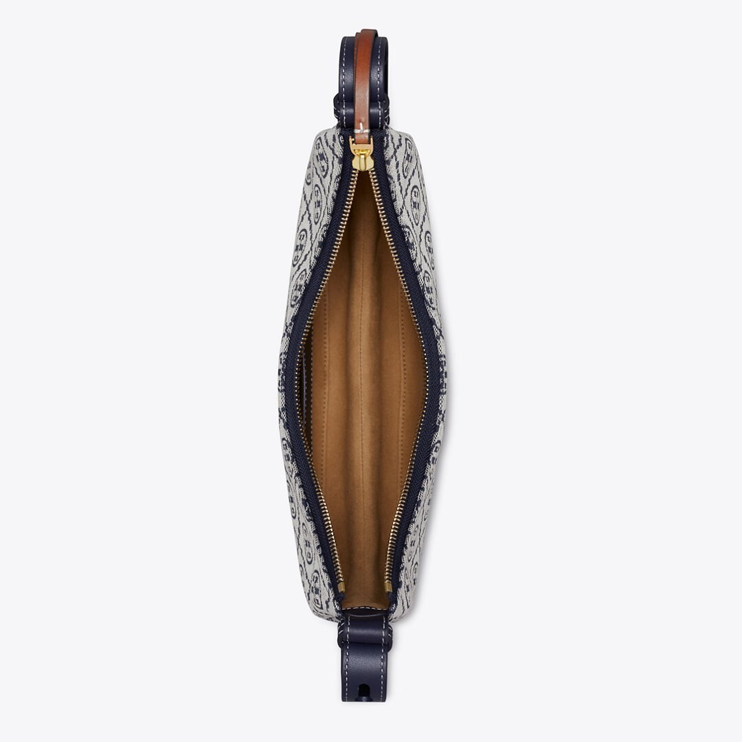 Tory Burch T Monogram Romy Half Moon Bag Tory Navy